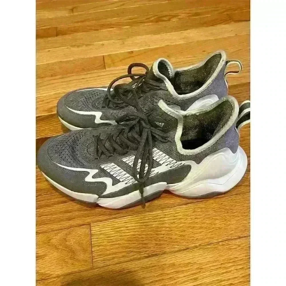 Adidas Men's SM Impact FLX Football Shoes Gray Size 7.5 Athletic Sneakers
